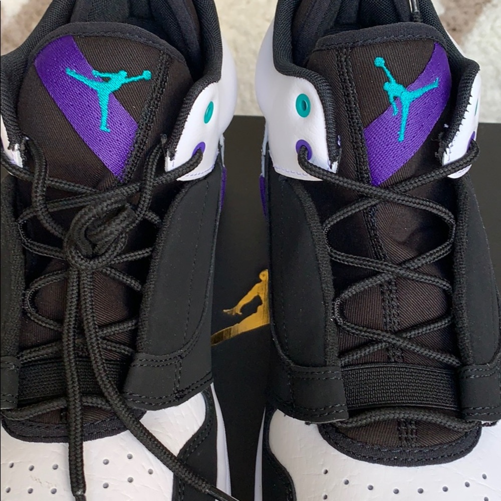 JORDAN FADE-AWAY BLACK/TURBO GREEN-WHITE MEN’S - Picture 9 of 16